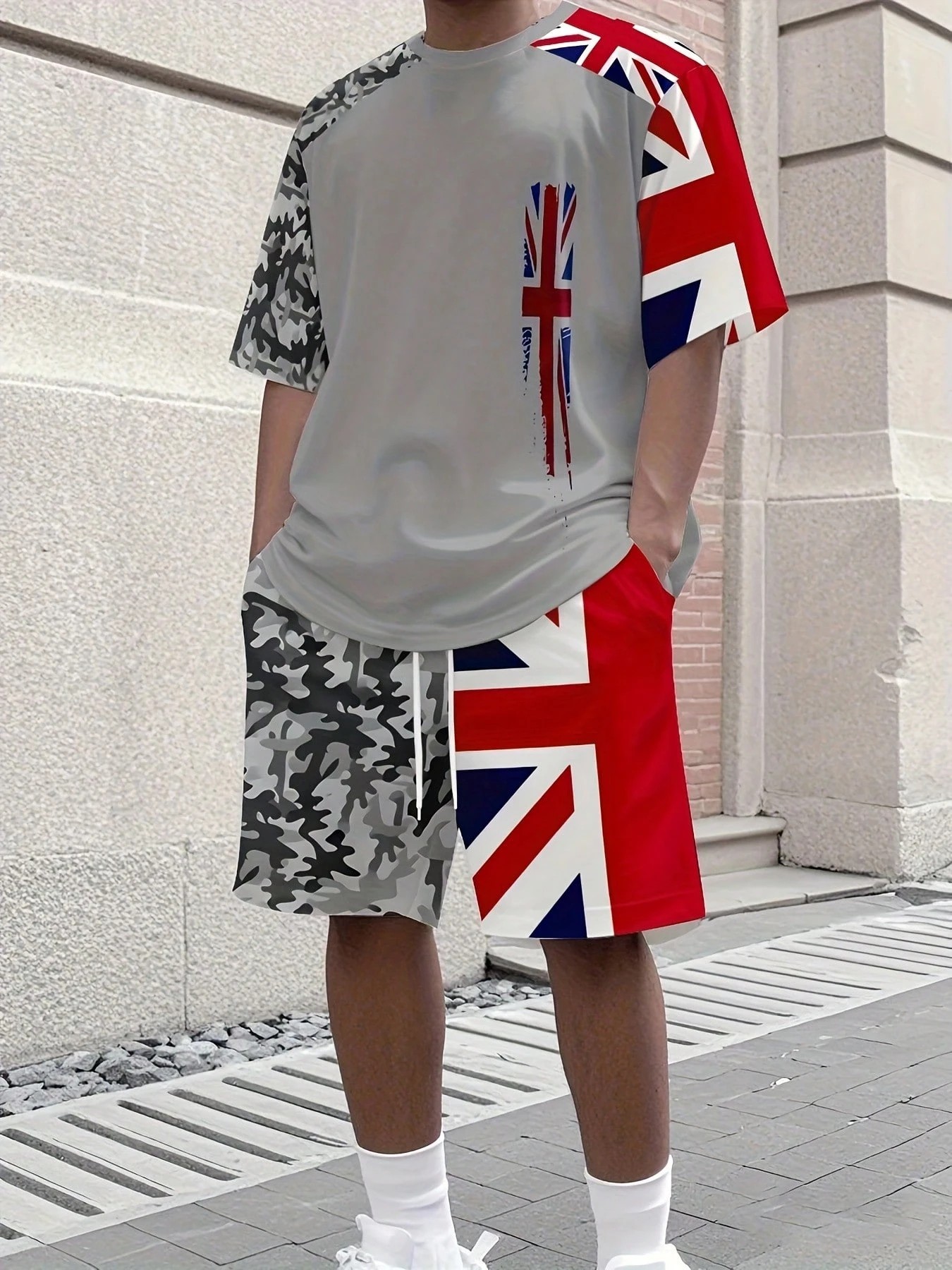 Street Fashion For 2026 - 2026 Sommer Neues Herren-Kurzarm-Set mit 3D-Musterdruck