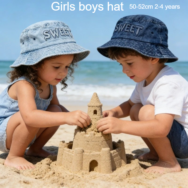 Street Fashion Kids - Japanischer Retro-Kinderhut 50-52cm 2-4 Jahre Buchstaben-Design
