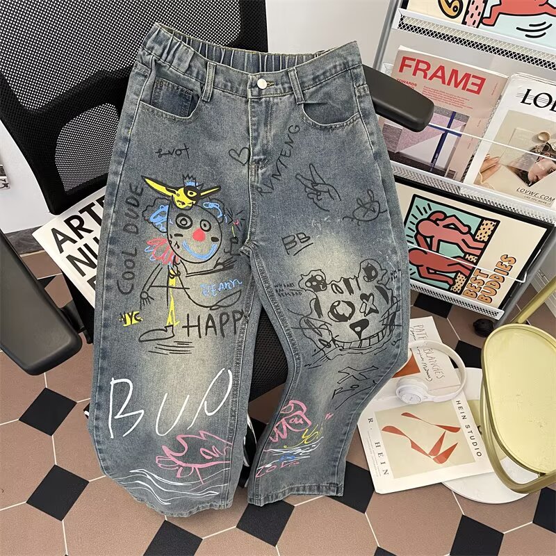 Herren Graffiti Straight Leg J – Street Fashion Graffiti Bewertung und Preis