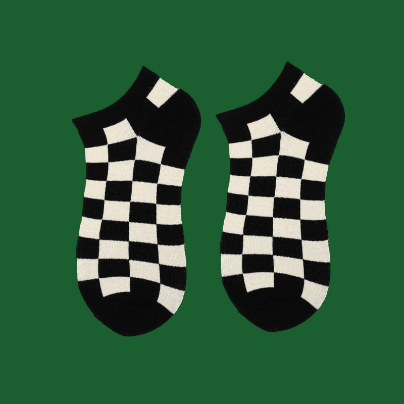 Damen Socken Schwarz Kariert P – Street Fashion Youtube Bewertung und Preis