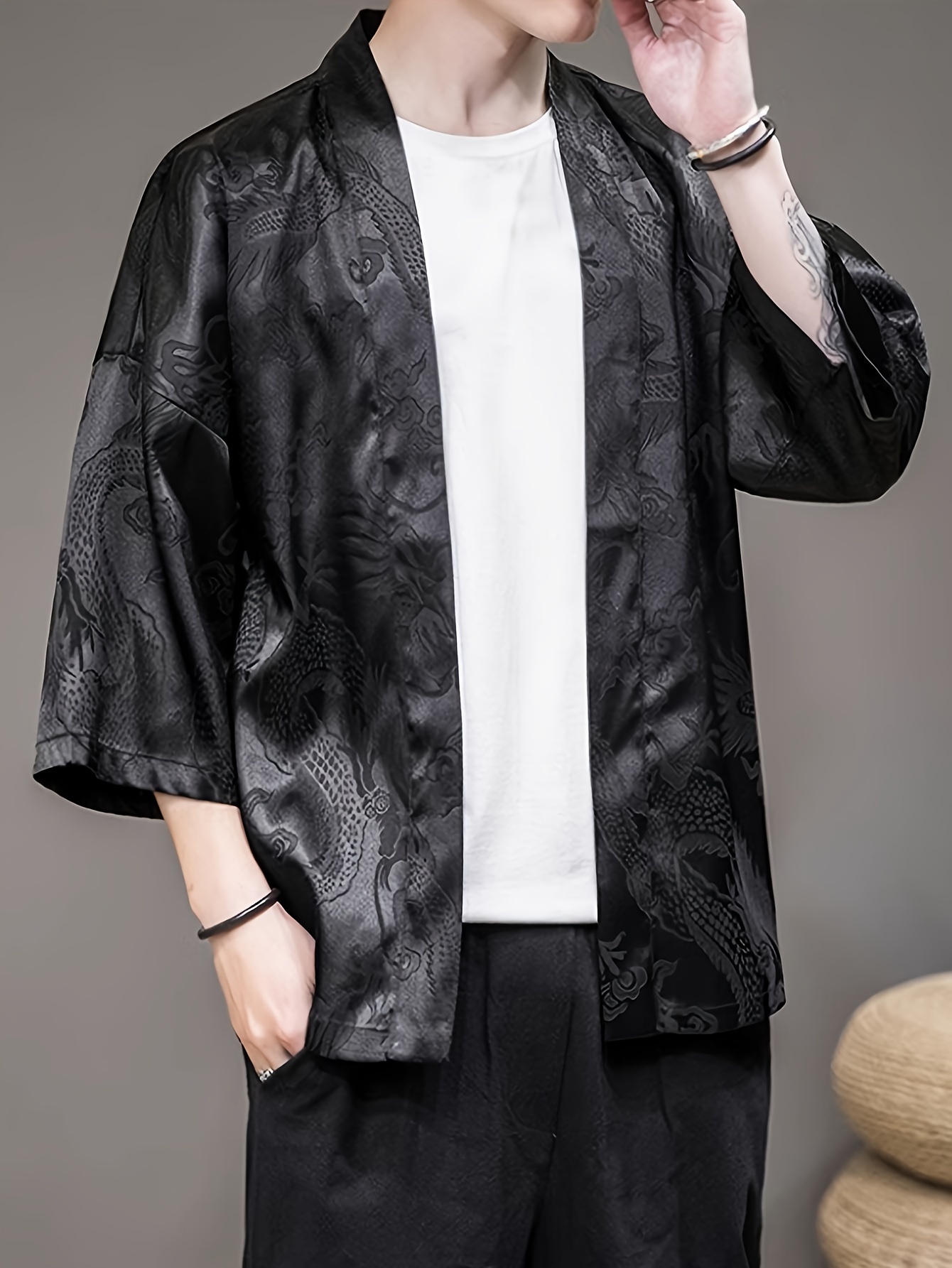 2026 Sommer Herren Kimono mit  – Street Fashion Kimono Bewertung und Preis