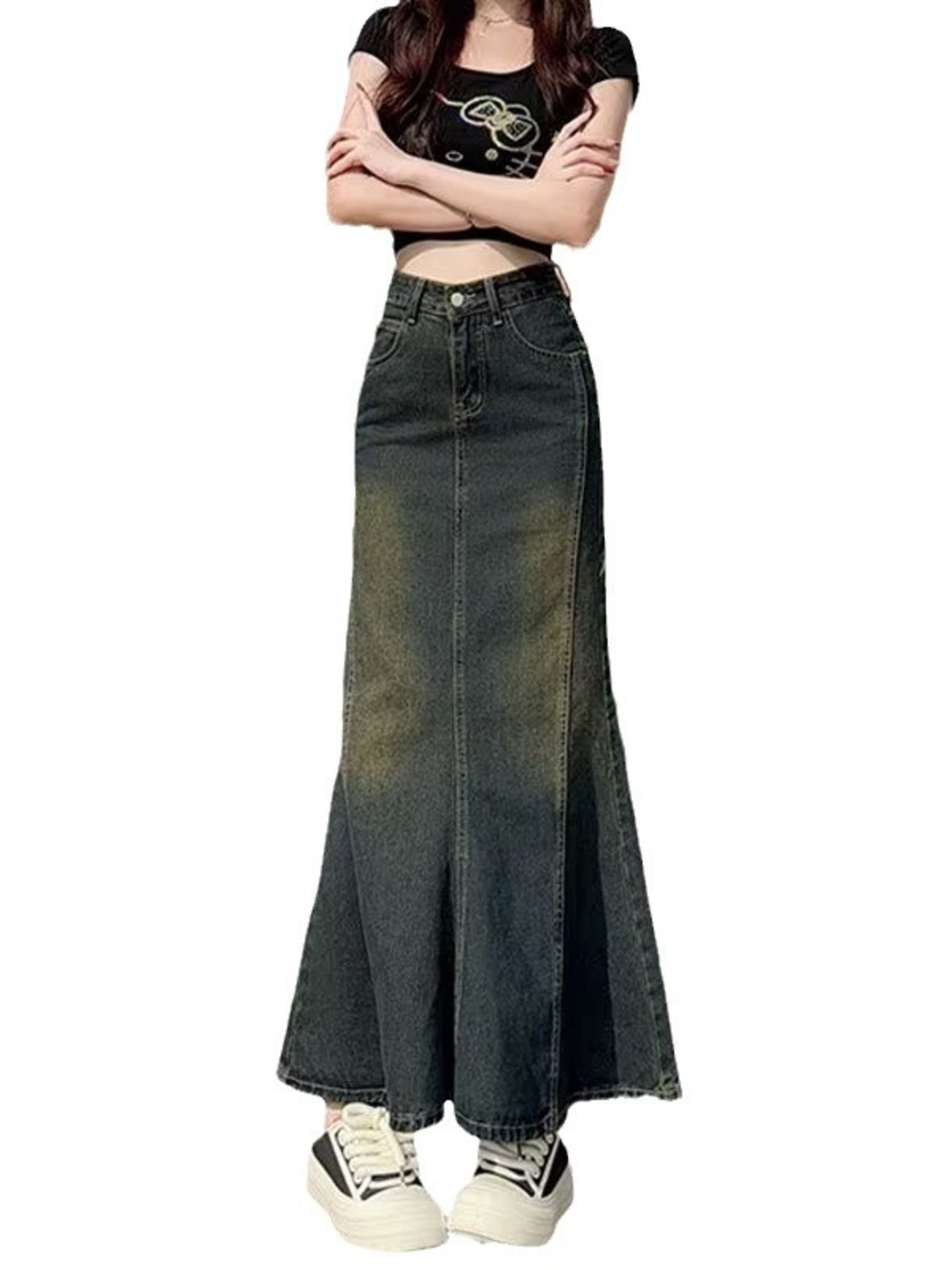 Damen Vintage Gewaschener Deni – Street Fashion Jeans Women Bewertung und Preis