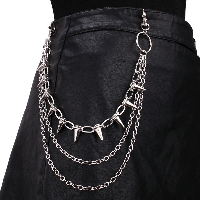 Hip Hop Punk Rock Metall Hosen – Street Fashion Jeans Women Bewertung und Preis