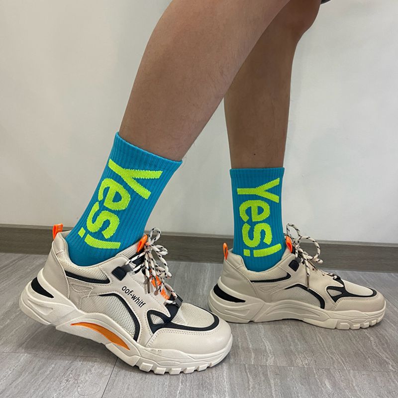 5 Paar 'Ja!' Mittellange Socke – Street Fashion Youtube Bewertung und Preis