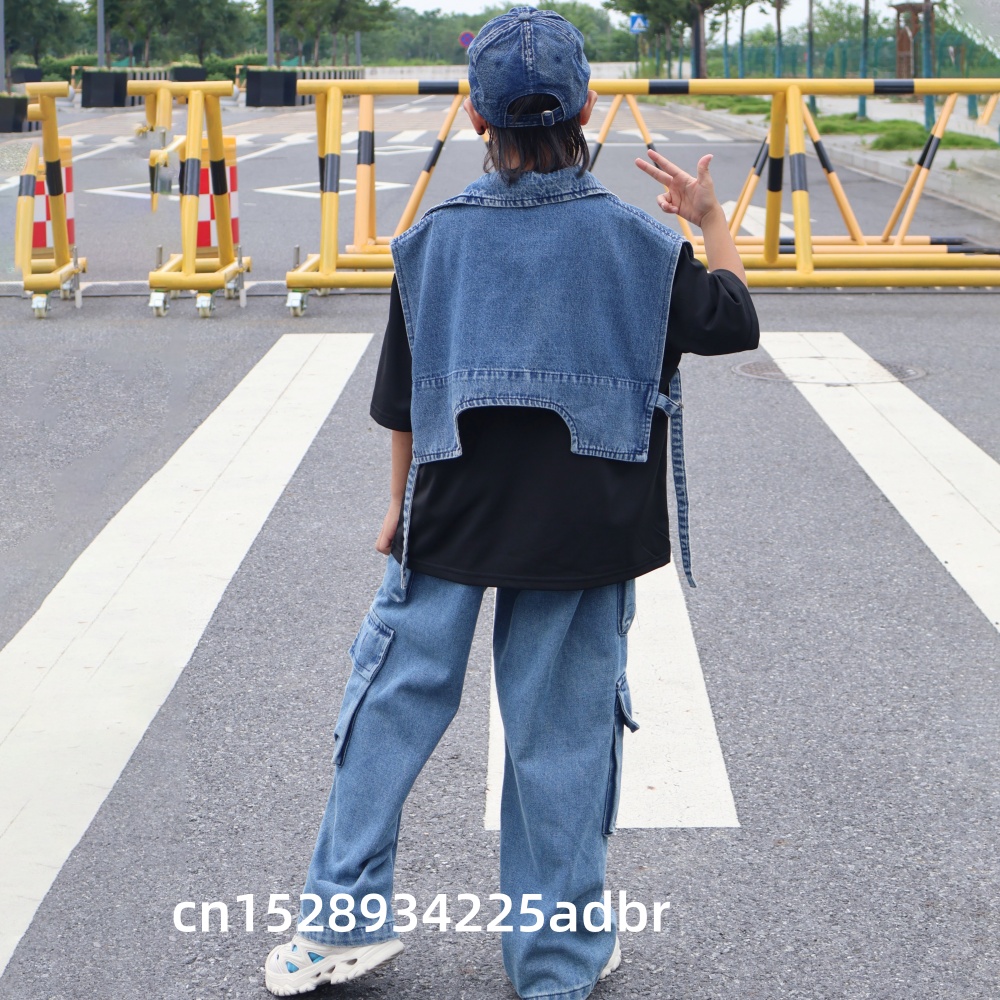 Kinder Hip-Hop-Kleidung Denim  – Street Fashion Jeans Women Bewertung und Preis
